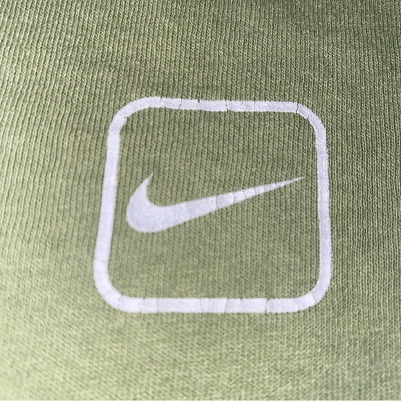 Vintage Nike Shirt Mens XL Green Essential Swoosh Check White Tag USA 90s-Flaws - Picture 6 of 11